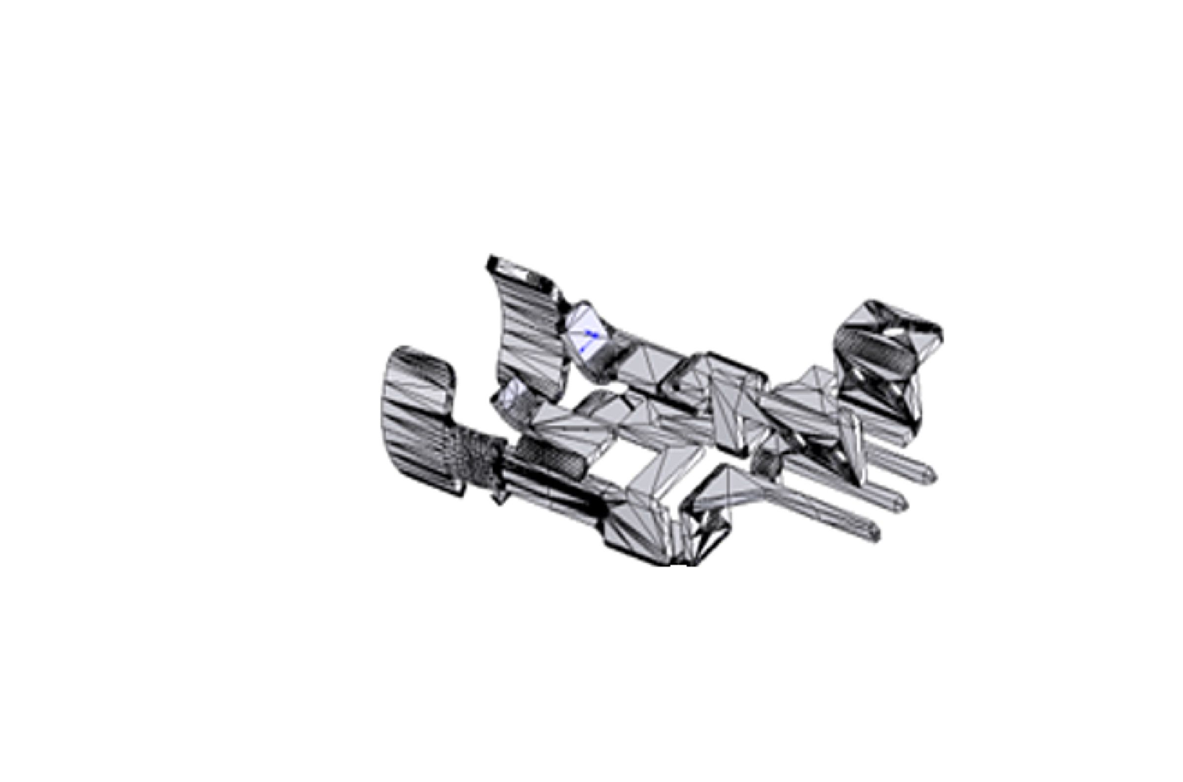 CAD-Darstellung eines Stanzteils als Datenbasis für einen Metall-Prototyp